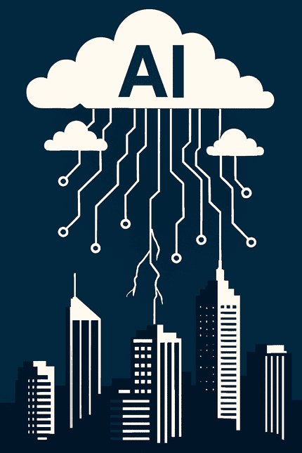 Image made by AI agency Perth showing the perth skyline