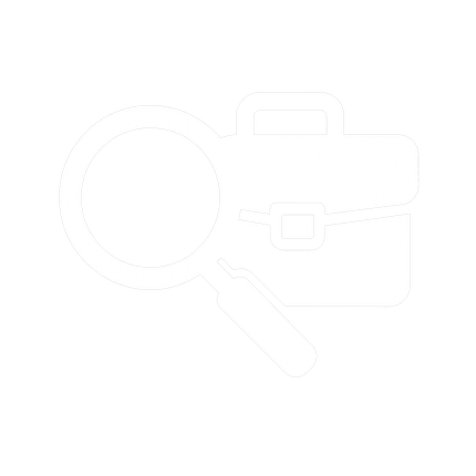 Image shows a magnifying glass and a suitcase showing sales growth driven by AI Agents in Perth